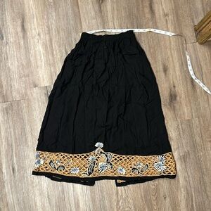 Black Skirt and Top Set